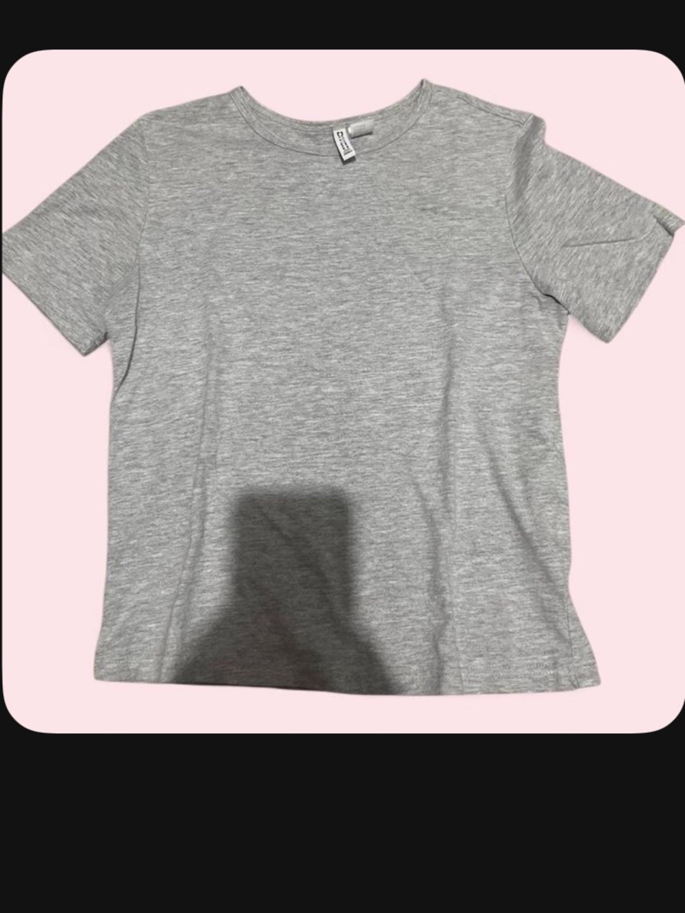 H&M Gray Basic Boxy Tee - Womens